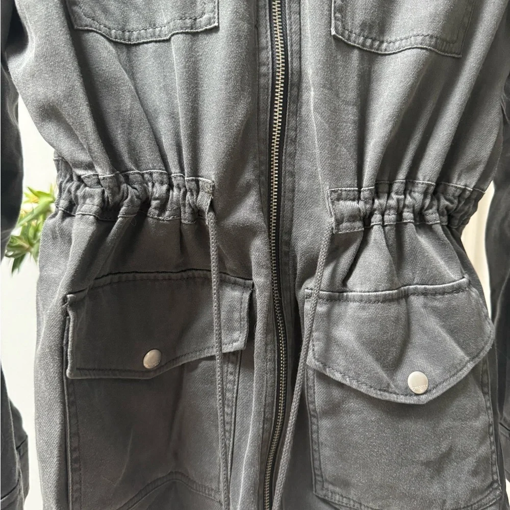 Express Dark Gray Military Field Jacket